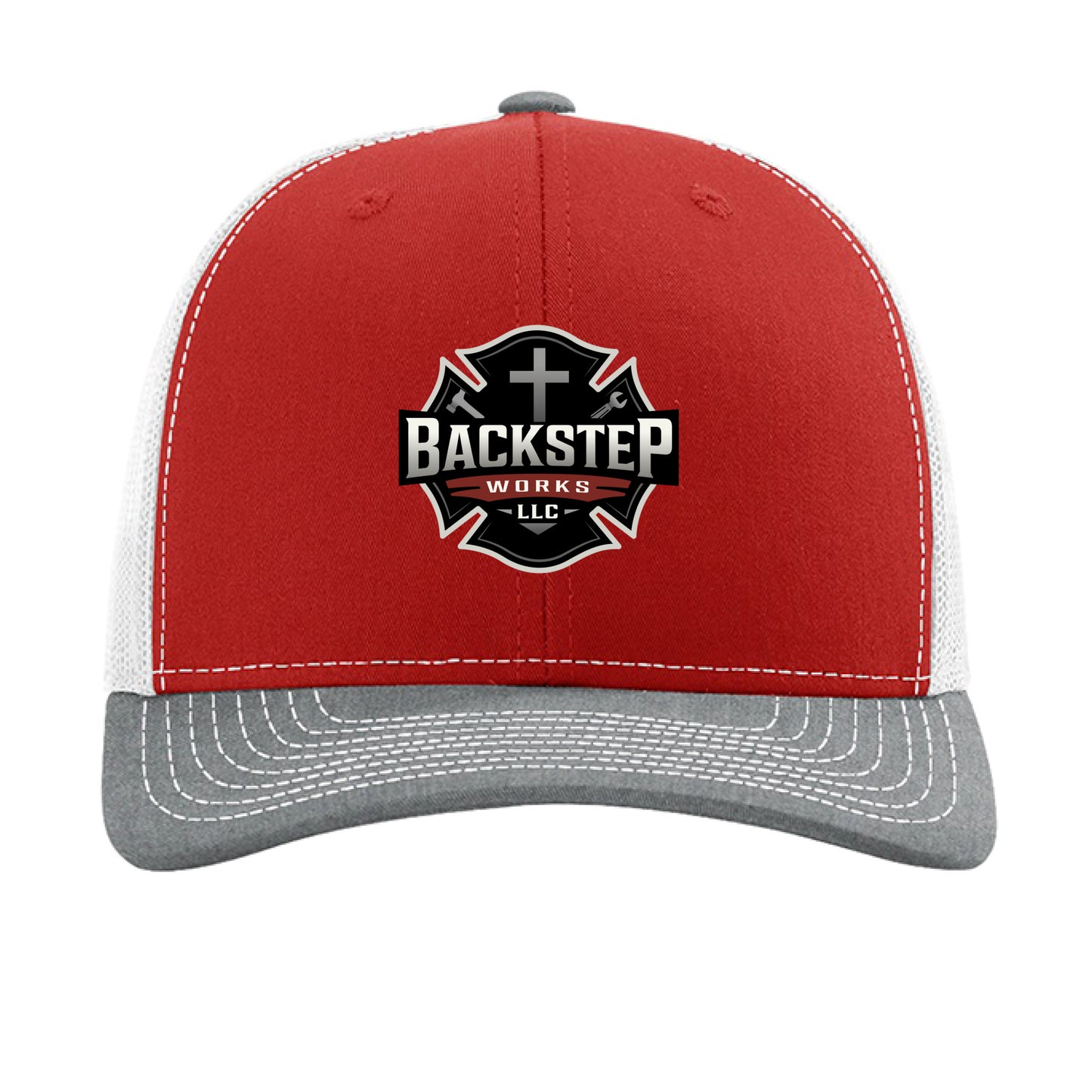 Red/ White/ Heather Grey - FRONT