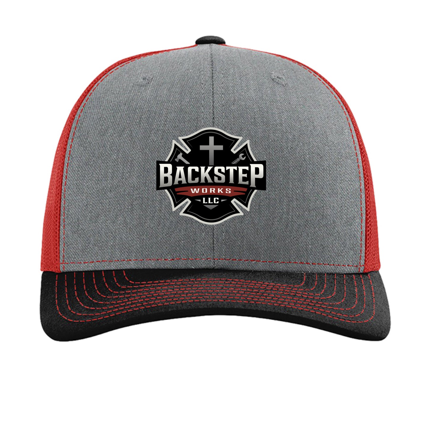 Heather Grey/ Red/ Black - FRONT