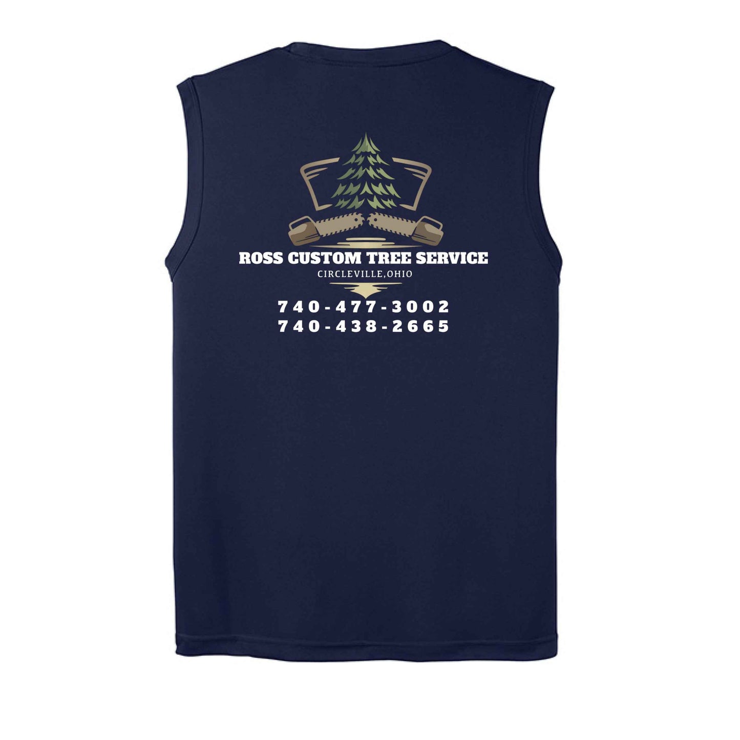 Ross Tree Tank White Logo