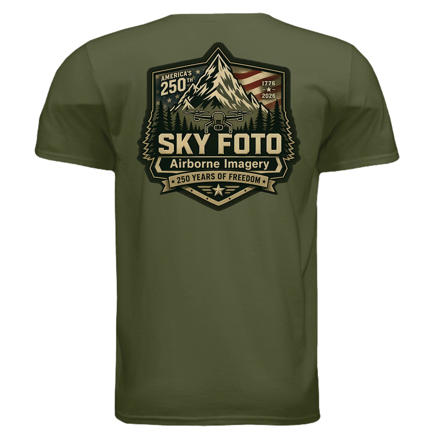 MILITARY GREEN - G640 - BACK