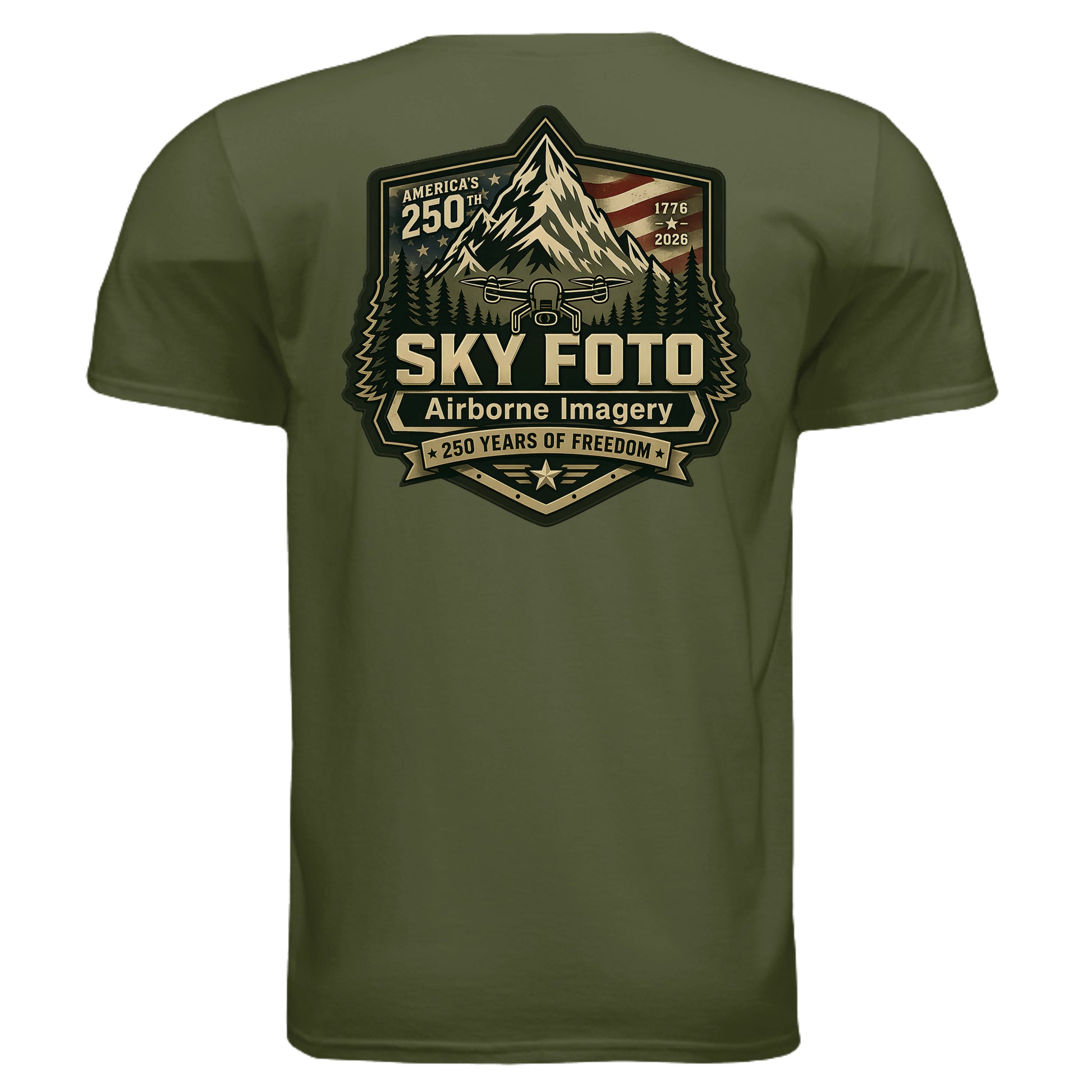 MILITARY GREEN - G640 - BACK