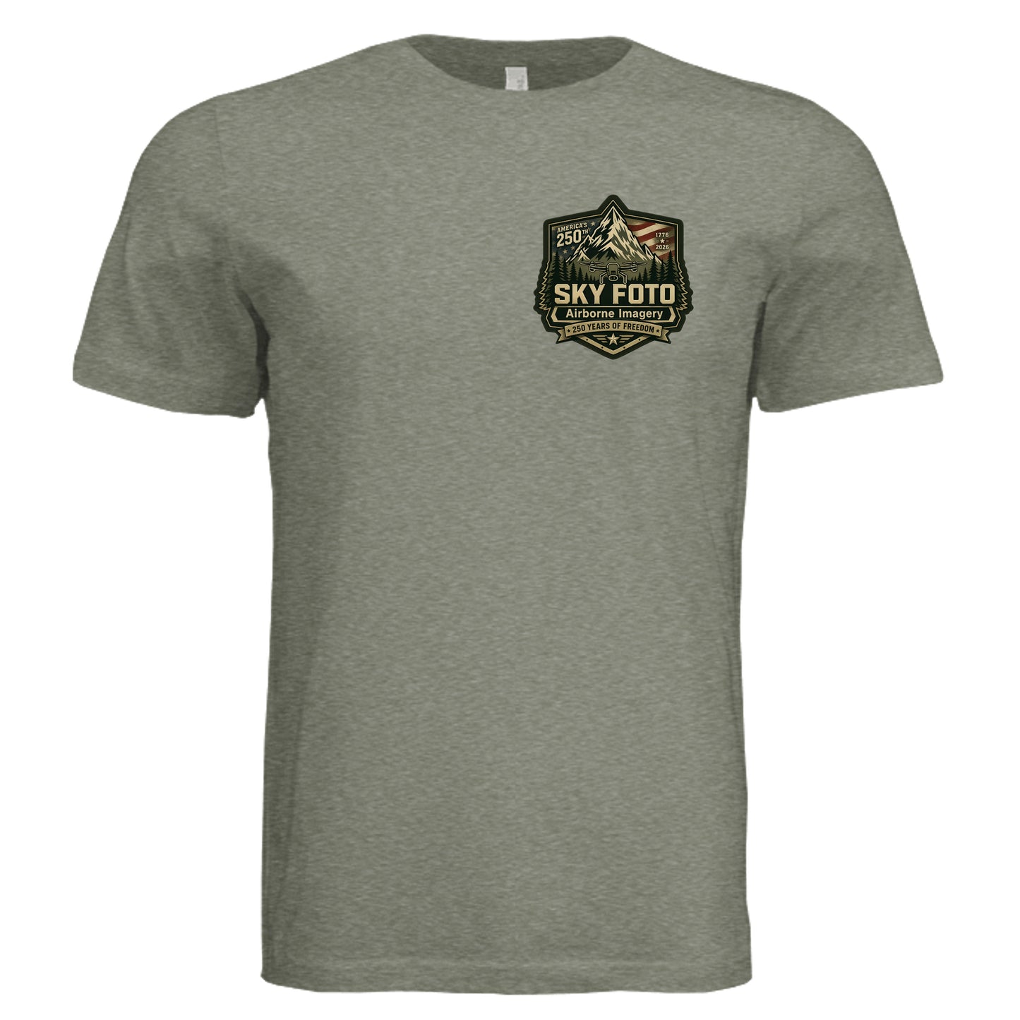Military Green Triblend - 3413C - FRONT