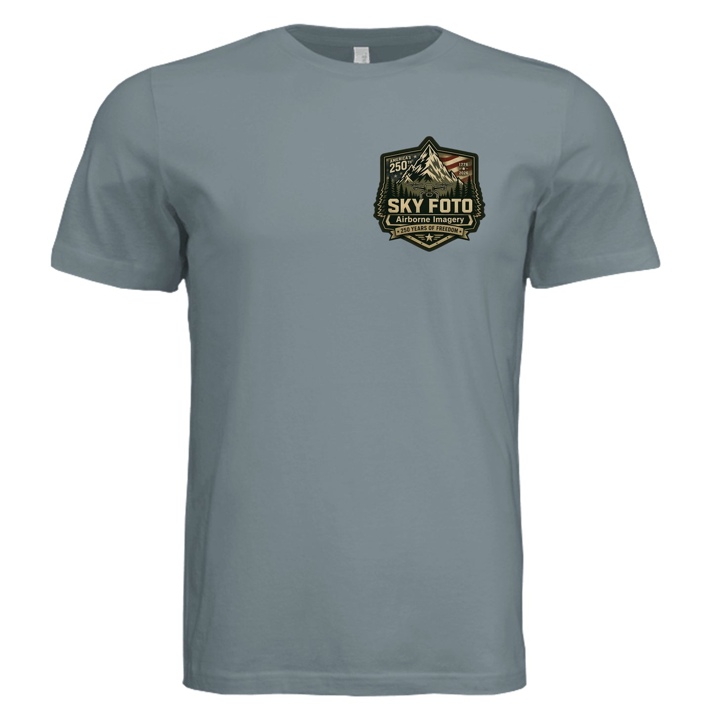 Blue Storm Triblend - 3413C - FRONT