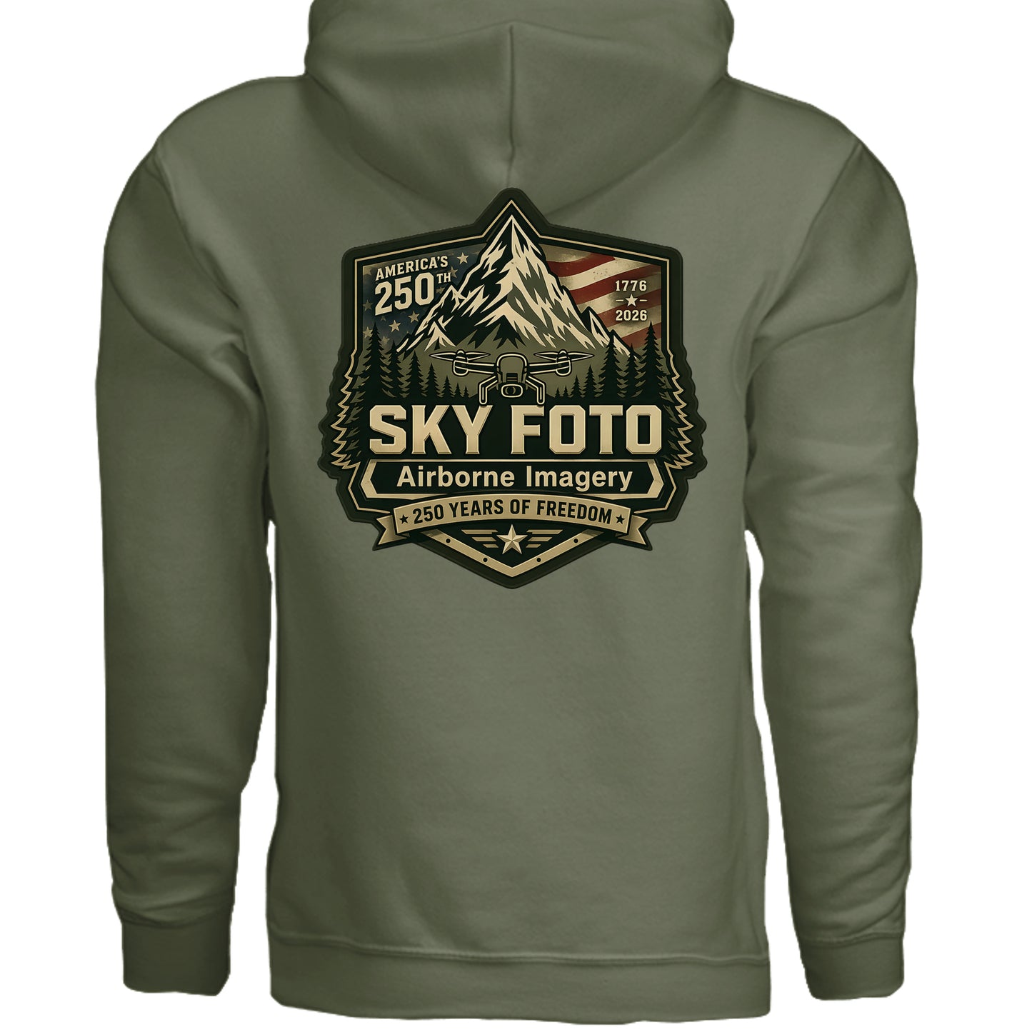 MILITARY GREEN - 3719 - BACK