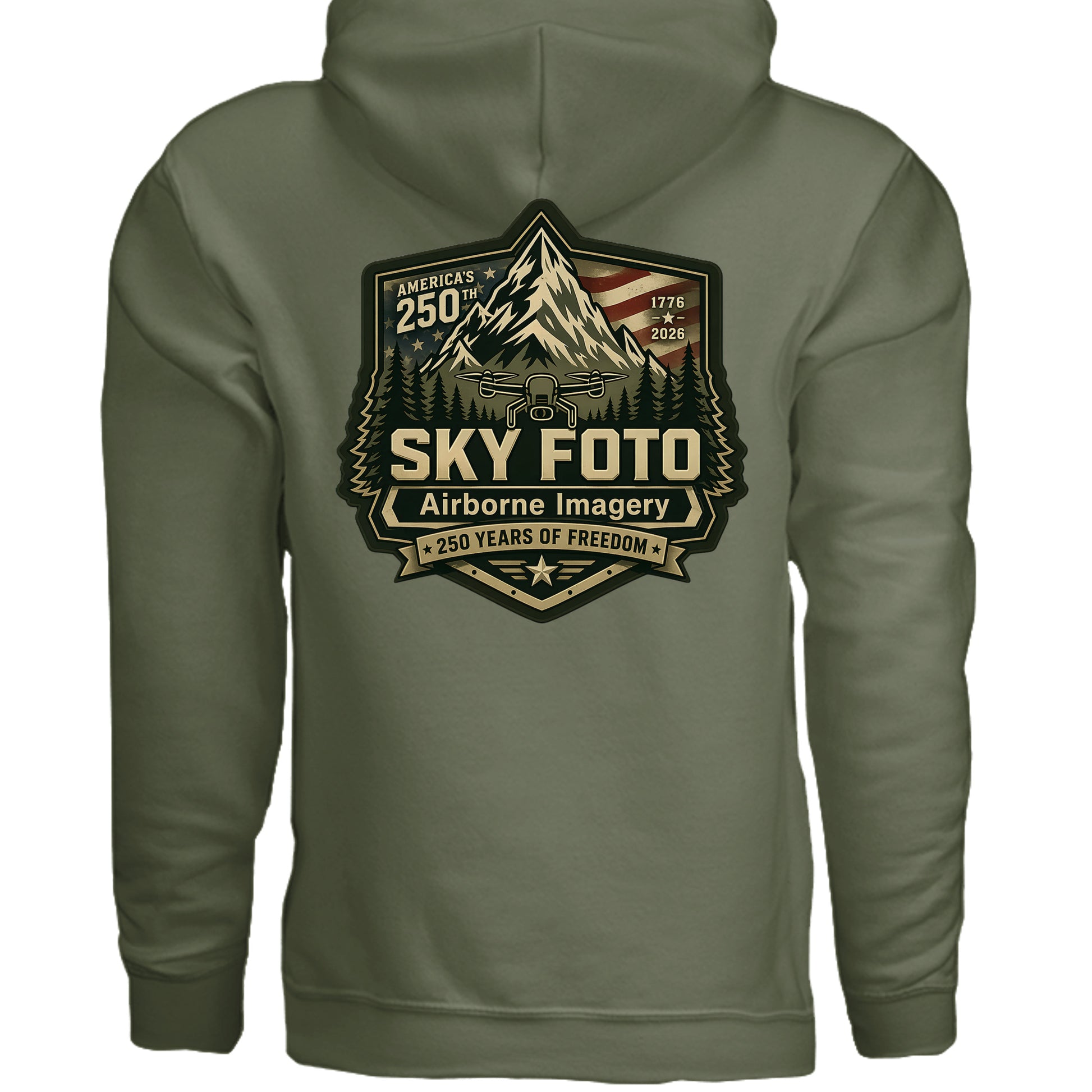 MILITARY GREEN - 3719 - BACK
