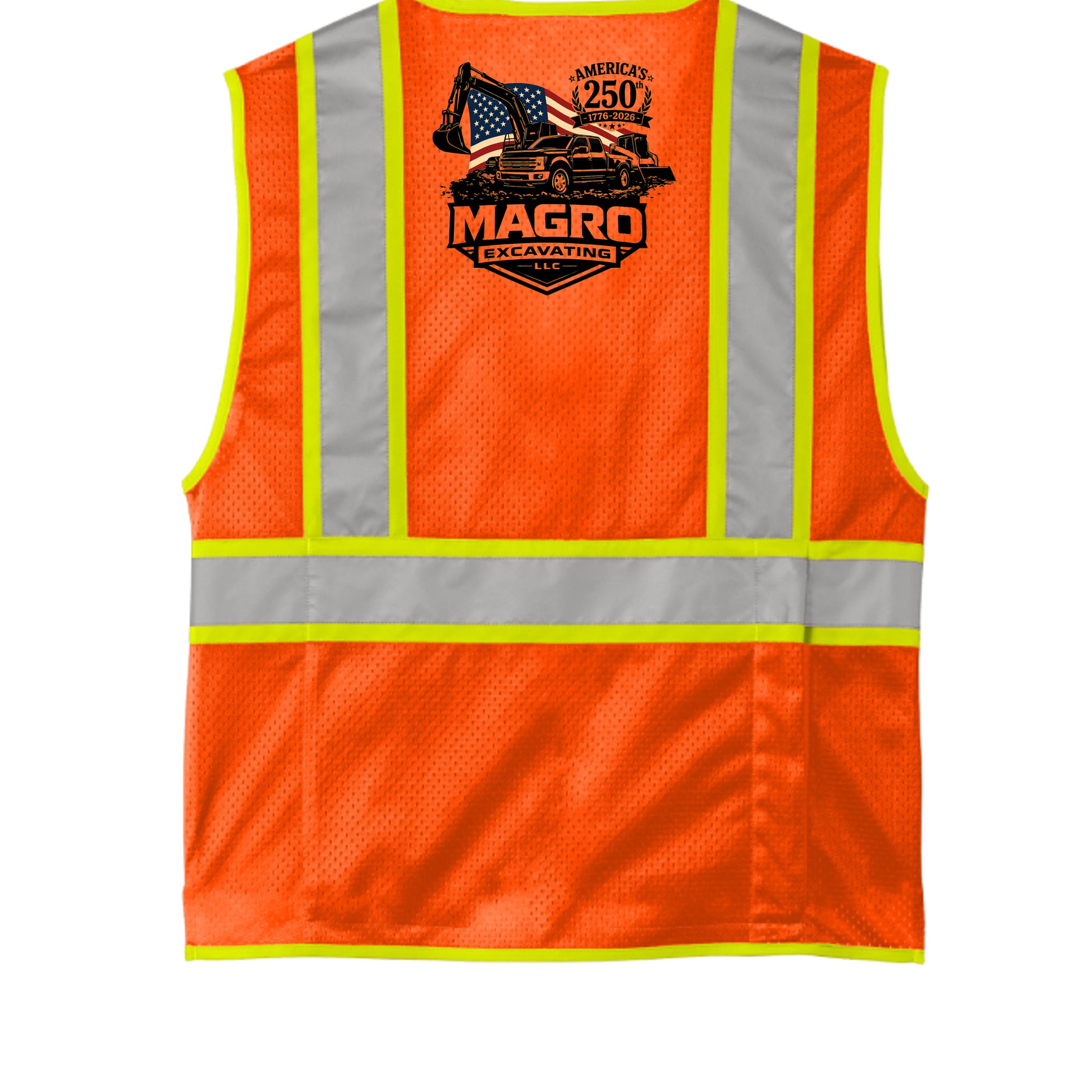 Safety Orange - CSV105 - BACK