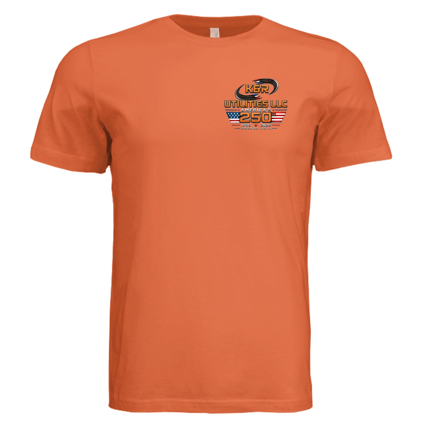 Solid Orange Triblend - 3413C - FRONT