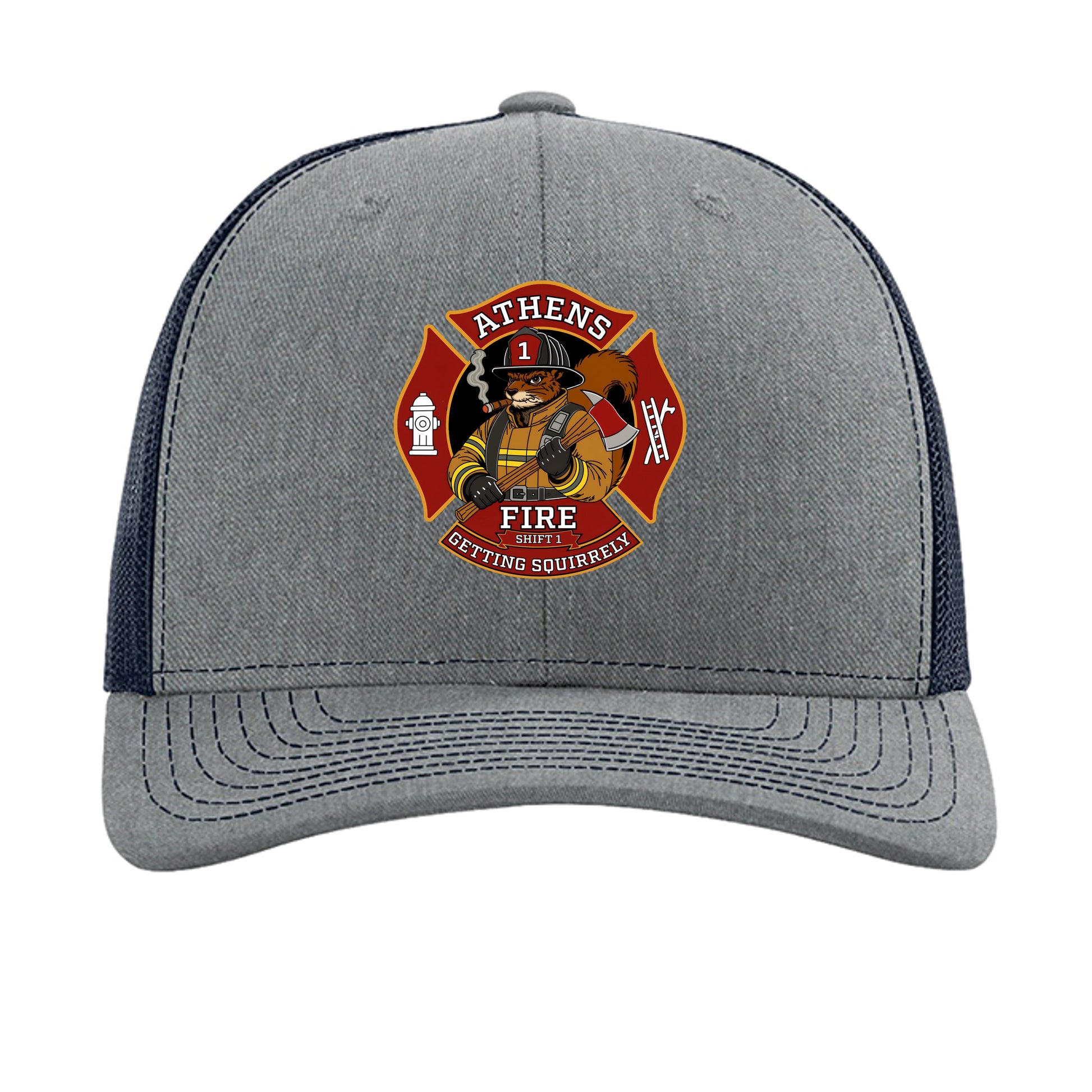 Heather Grey/ Navy - 112 - FRONT