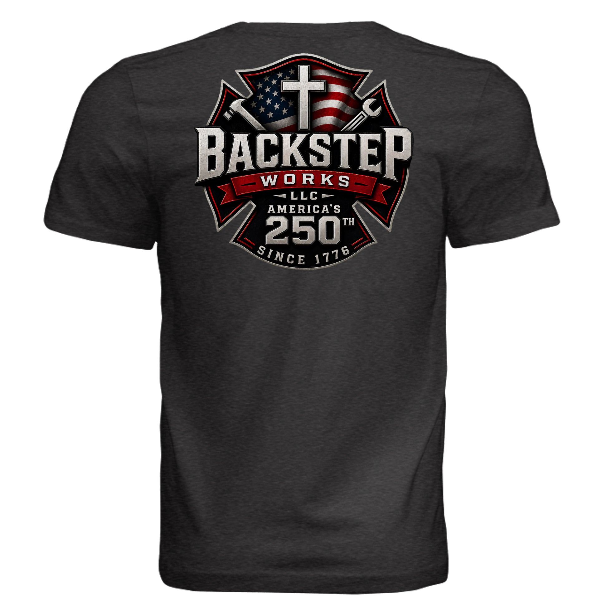 BLK HTHR TRIBLND - 3413C - BACK