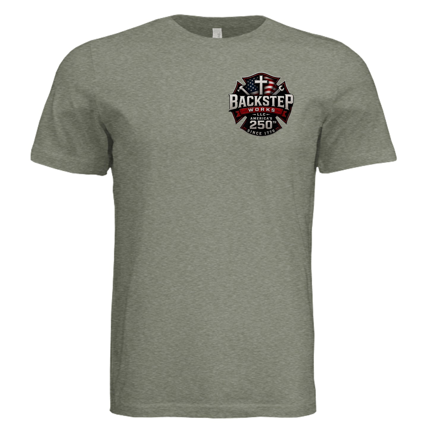 Military Green Triblend - 3413C - FRONT