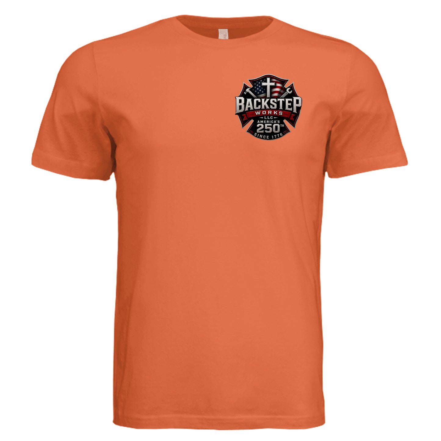 Solid Orange Triblend - 3413C - FRONT