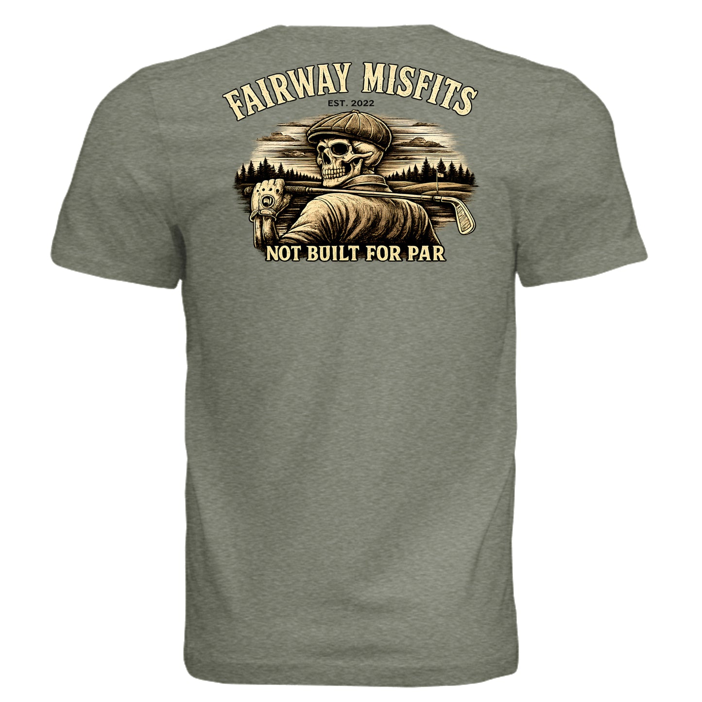 Military Green Triblend - 3413C - BACK
