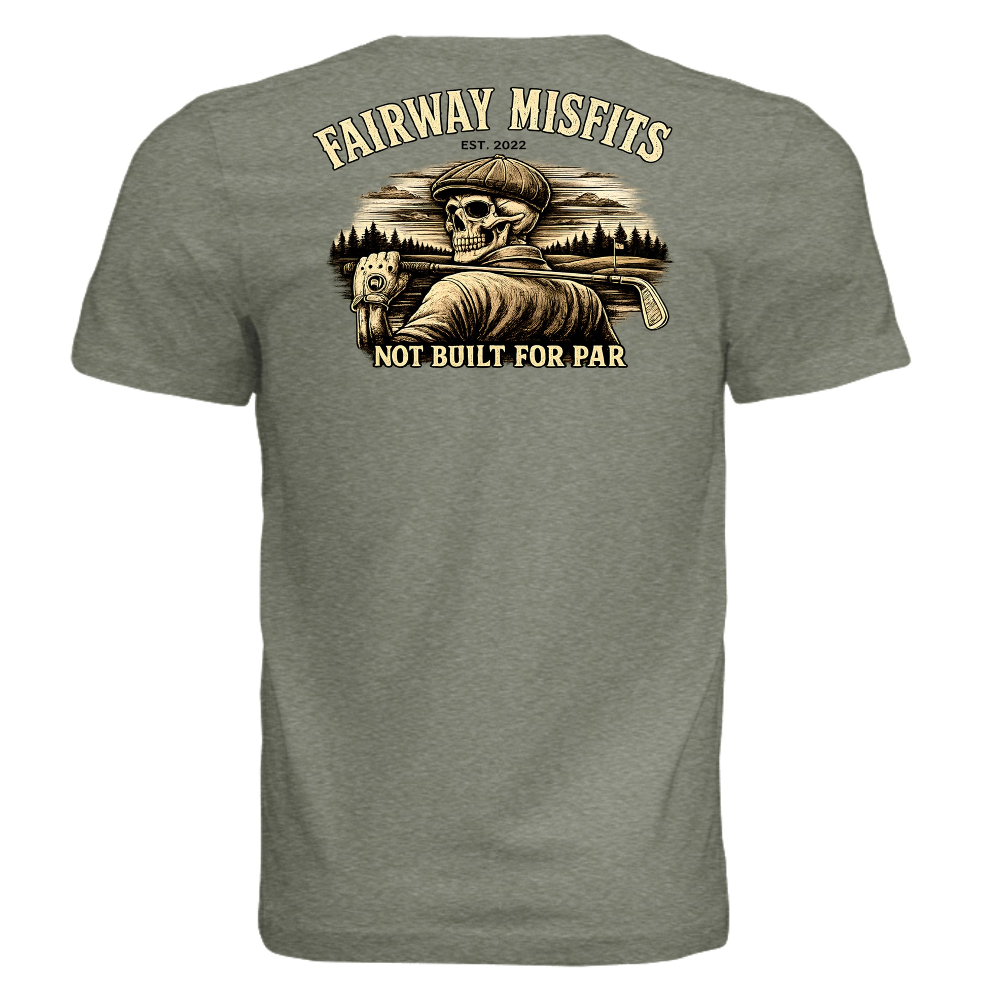 Military Green Triblend - 3413C - BACK
