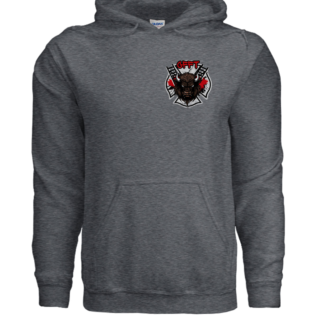 DARK HEATHER - G185 - FRONT