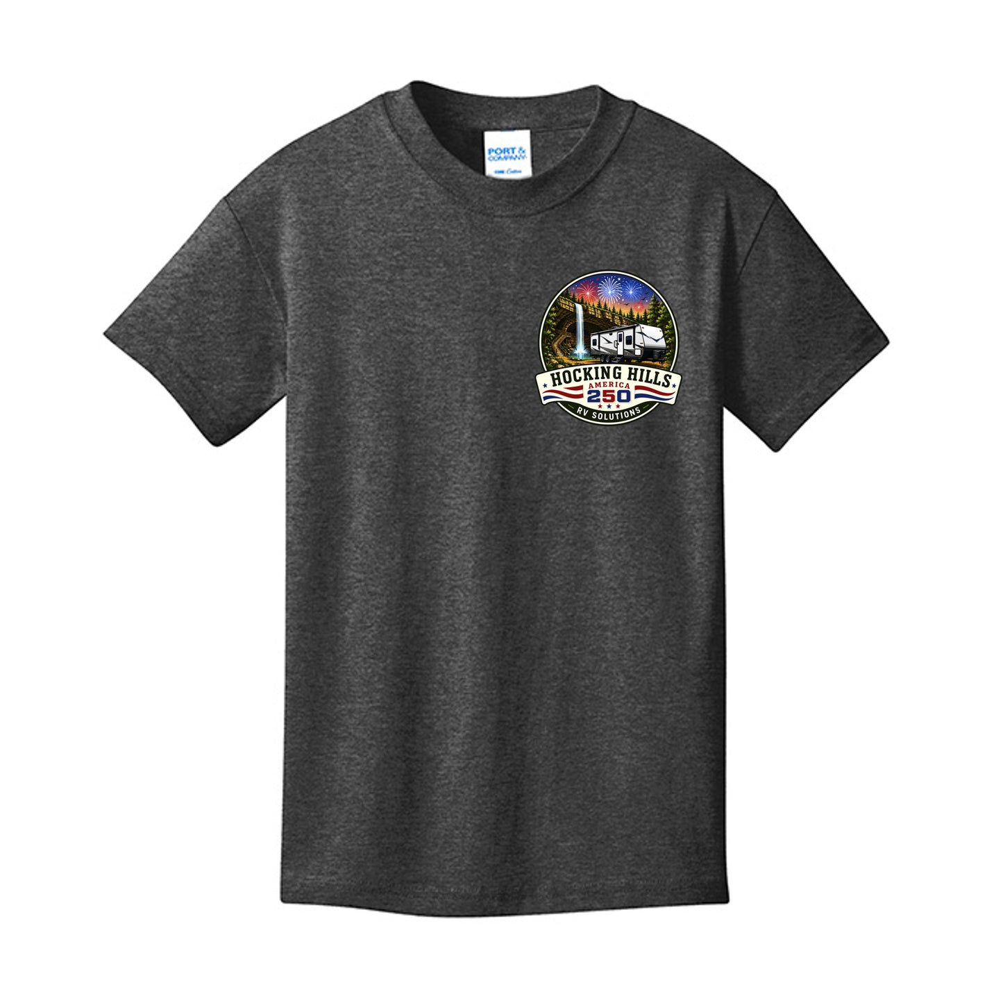 Dark Heather Grey - PC54Y - FRONT