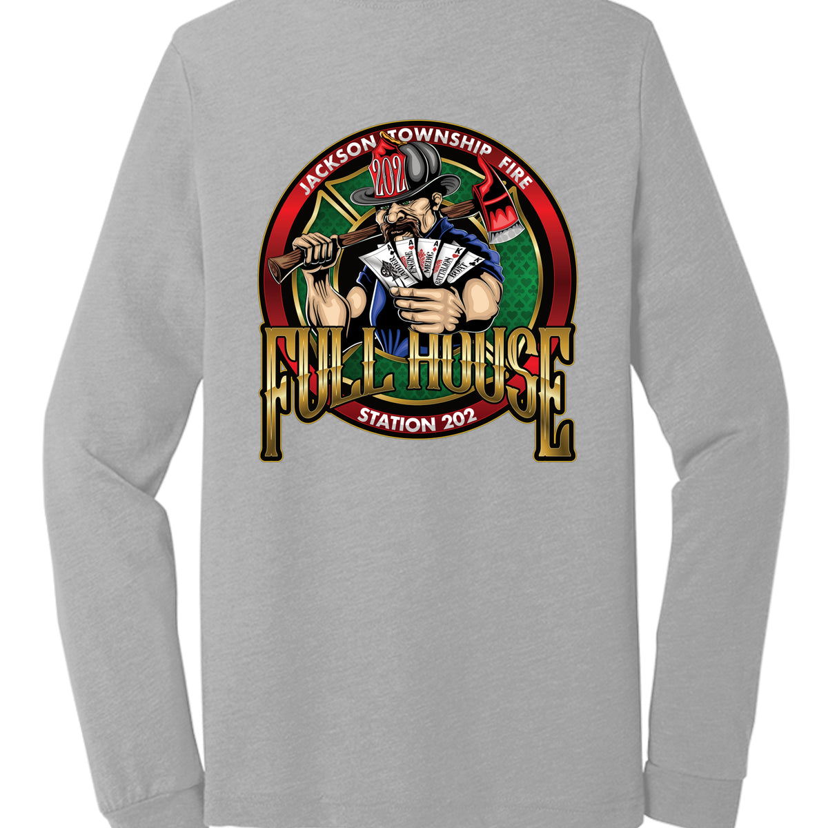Athletic Grey Triblend - 3513 - BACK
