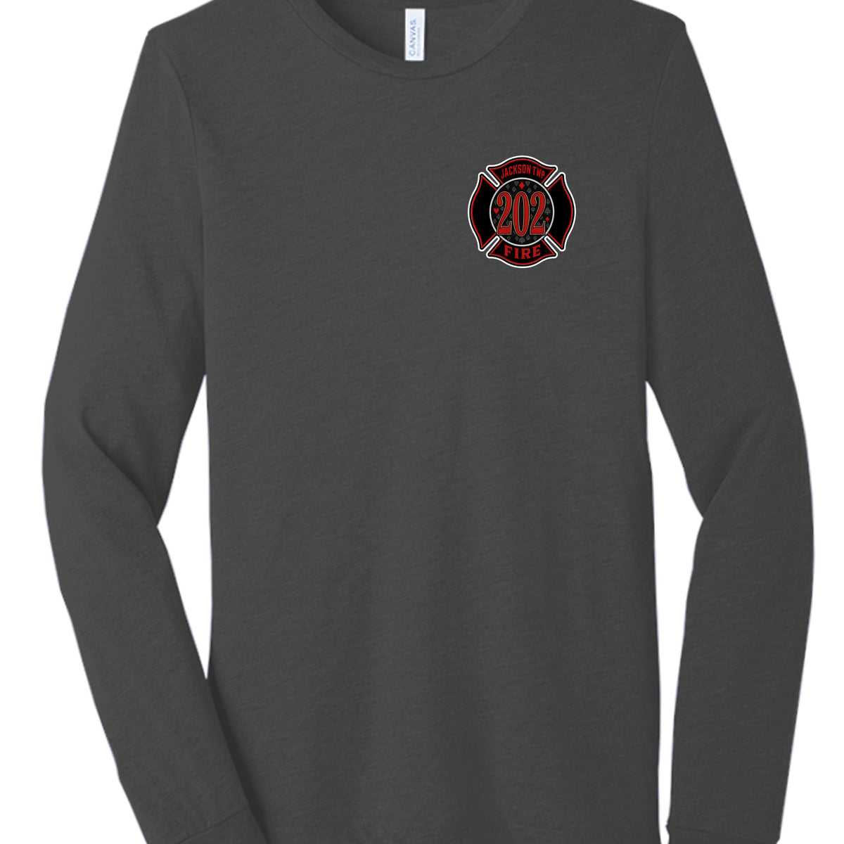 Charcoal Black Triblend - 3513 - FRONT