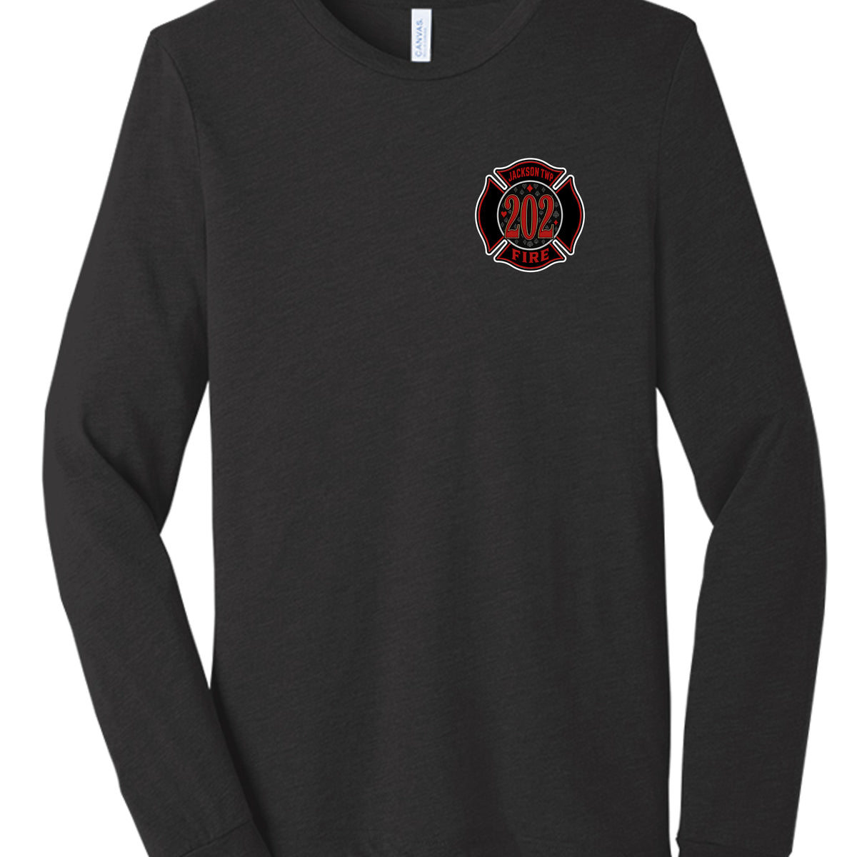 Black Heather Triblend - 3513 - FRONT