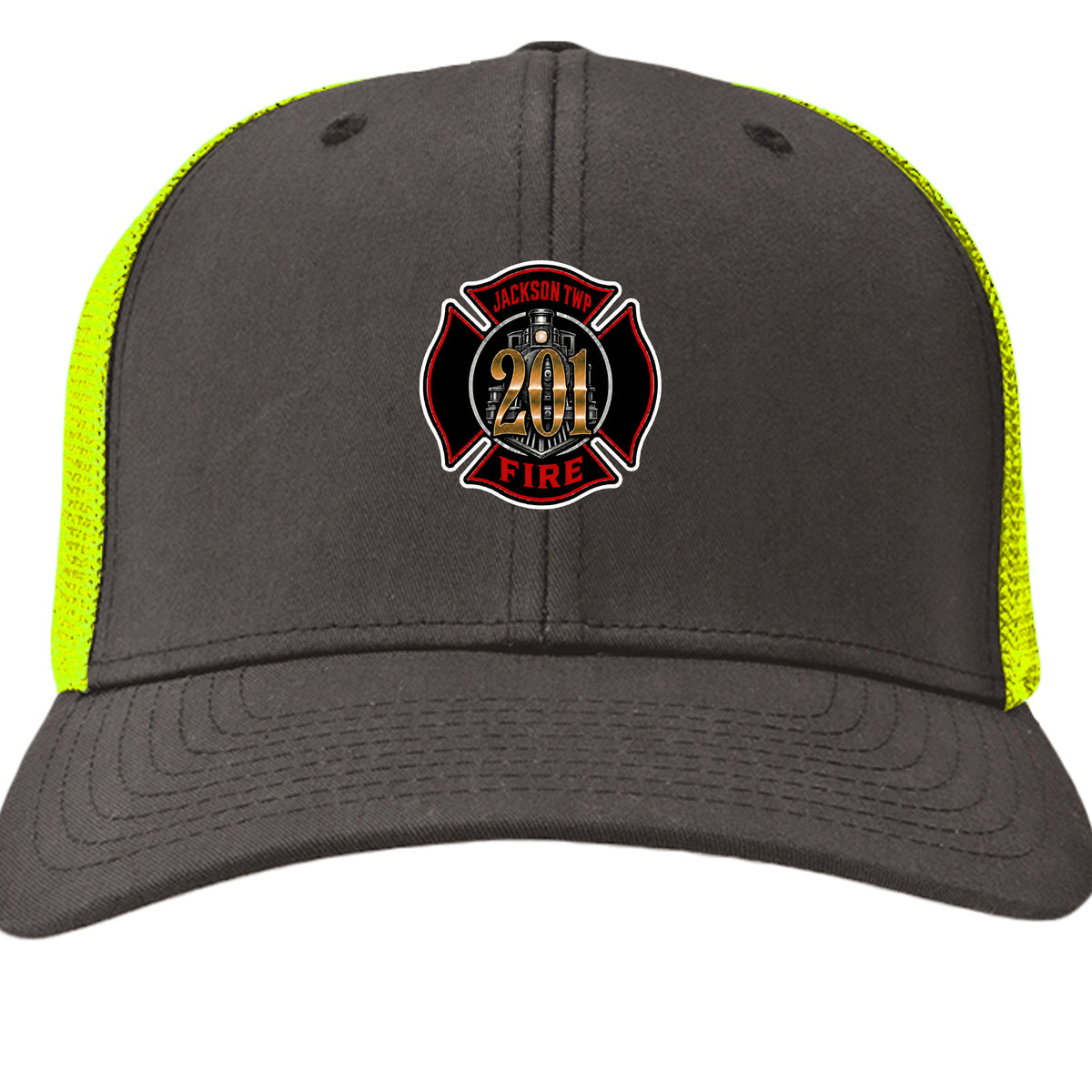 Charcoal/ Neon Yellow - 6511 - FRONT