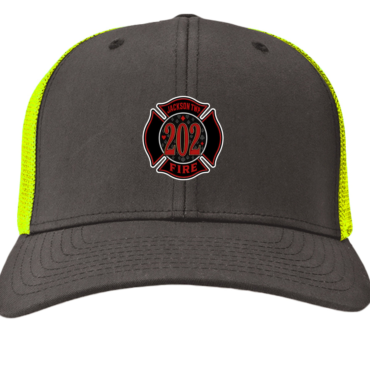 Charcoal/ Neon Yellow - 6511 - FRONT