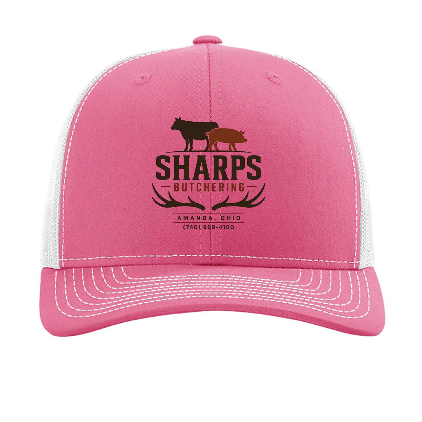 Hot Pink/ White - 112 - FRONT