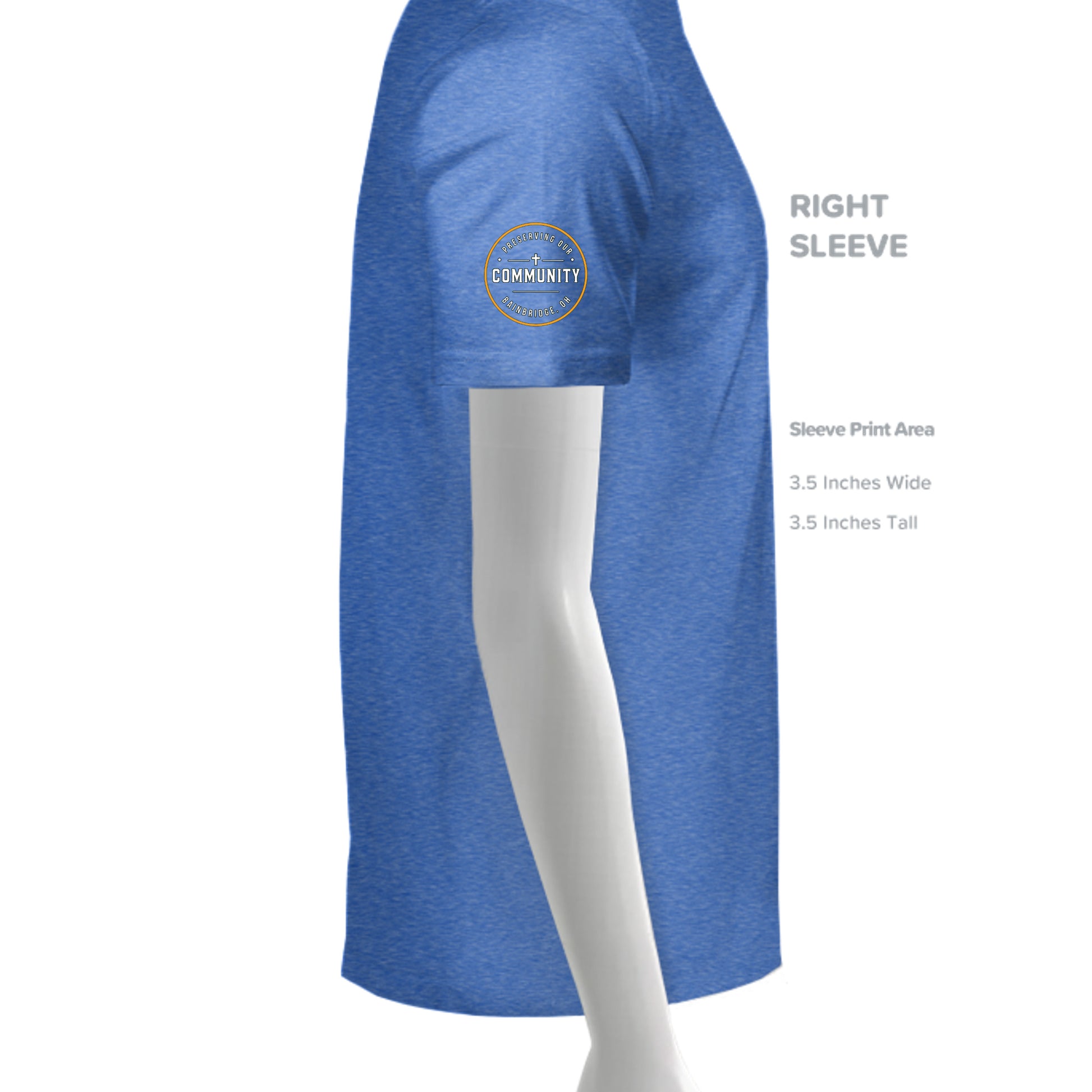 True Royal Triblend - 3413C - SLEEVE_RIGHT
