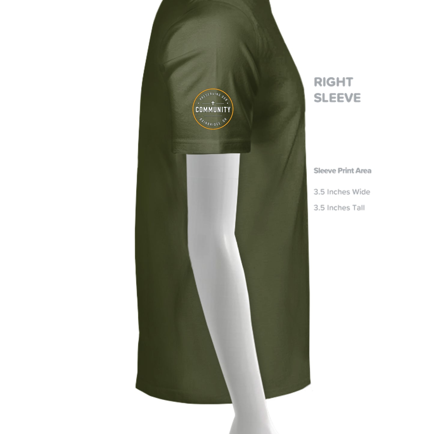 MILITARY GREEN - G500 - SLEEVE_RIGHT