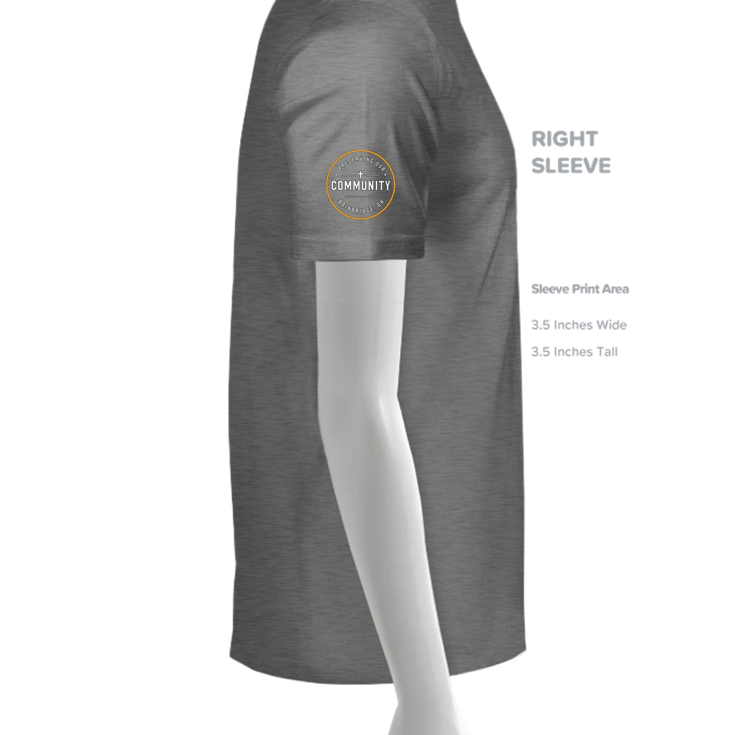 GRAPHITE HEATHER - G500 - SLEEVE_RIGHT