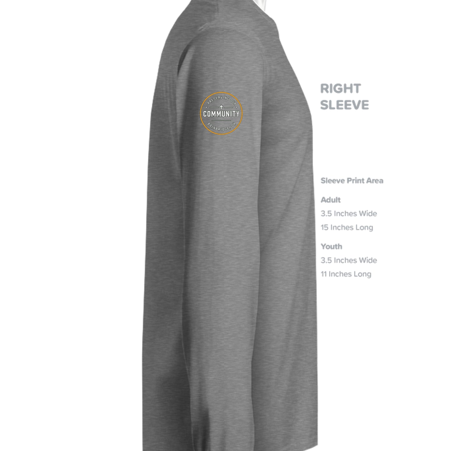 GRAPHITE HEATHER - G540 - SLEEVE_RIGHT