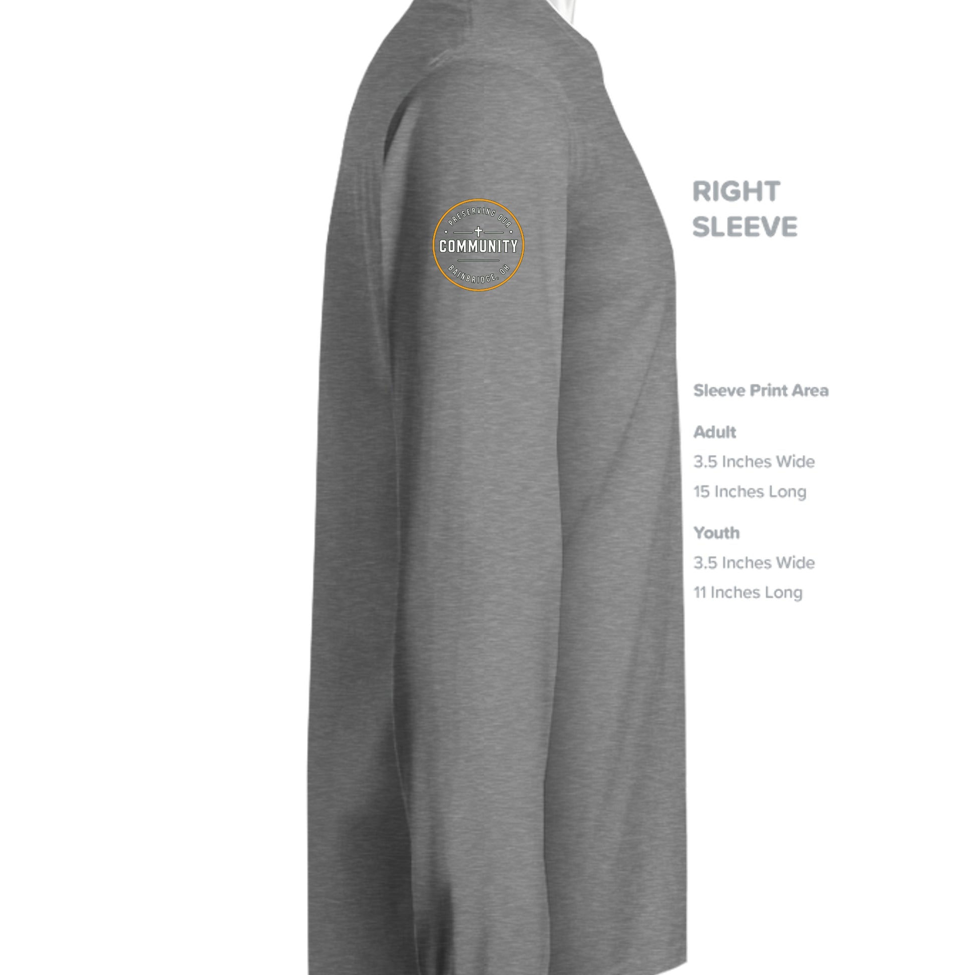 GRAPHITE HEATHER - G540 - SLEEVE_RIGHT
