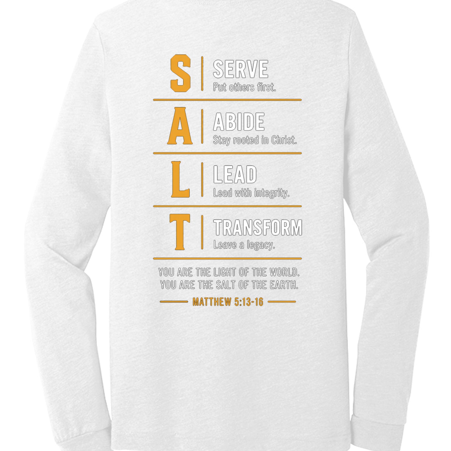 Solid White Triblend - 3513 - BACK