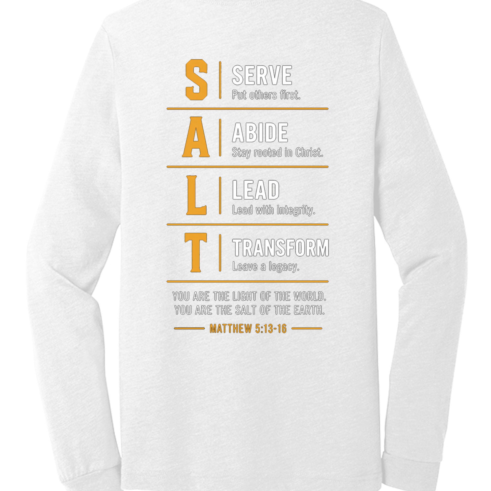 Solid White Triblend - 3513 - BACK