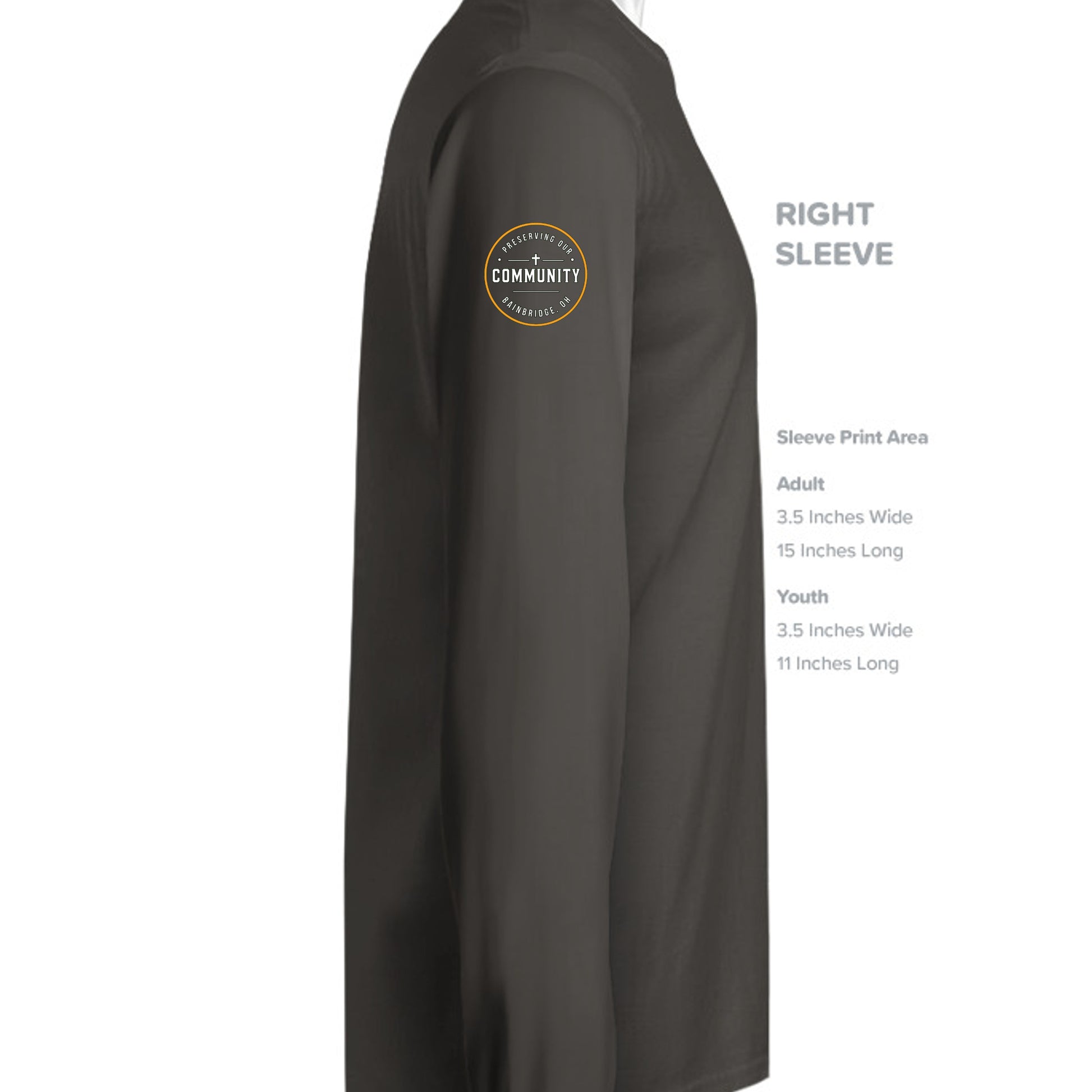Black Heather Triblend - 3513 - SLEEVE_RIGHT