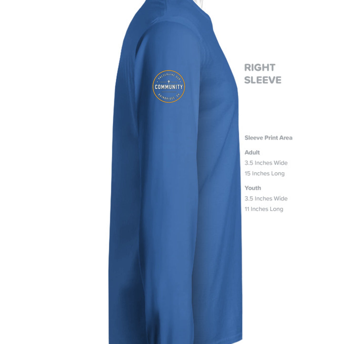 True Royal Triblend - 3513 - SLEEVE_RIGHT