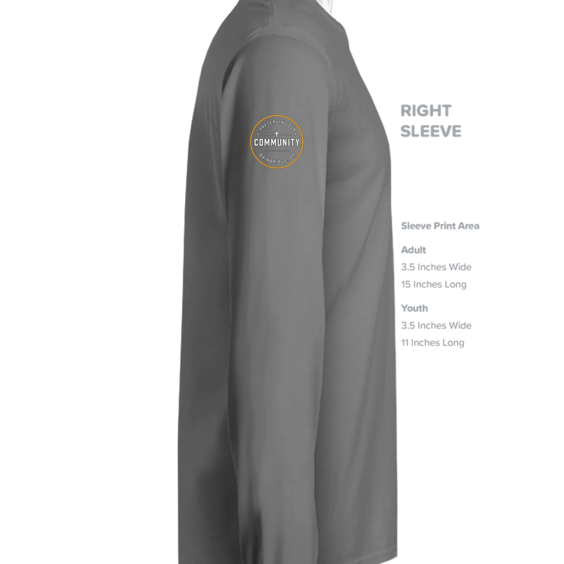 GRAPHITE HEATHER - G840 - SLEEVE_RIGHT