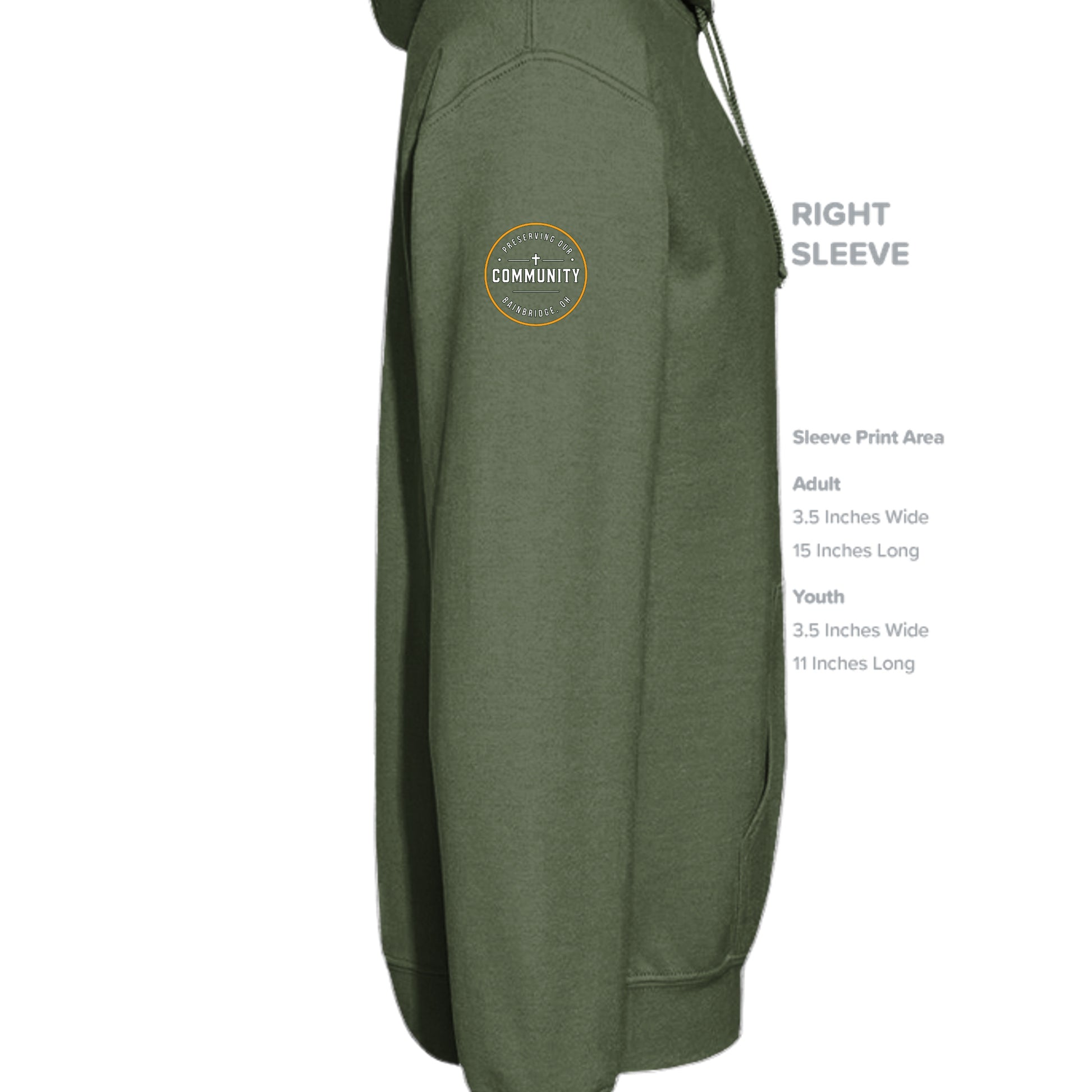 MILITARY GREEN - G185 - SLEEVE_RIGHT